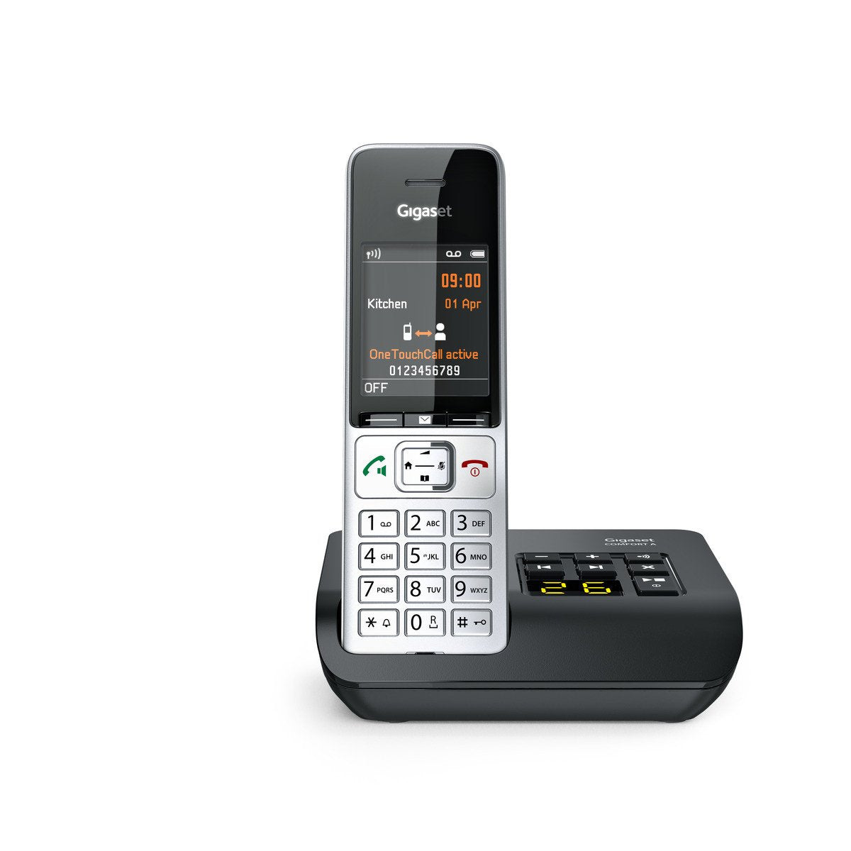 EAN 4250366866628 - Gigaset COMFORT 500A Teléfono DECT/analógico Identificador de llamadas Negro, Plata imagen 5