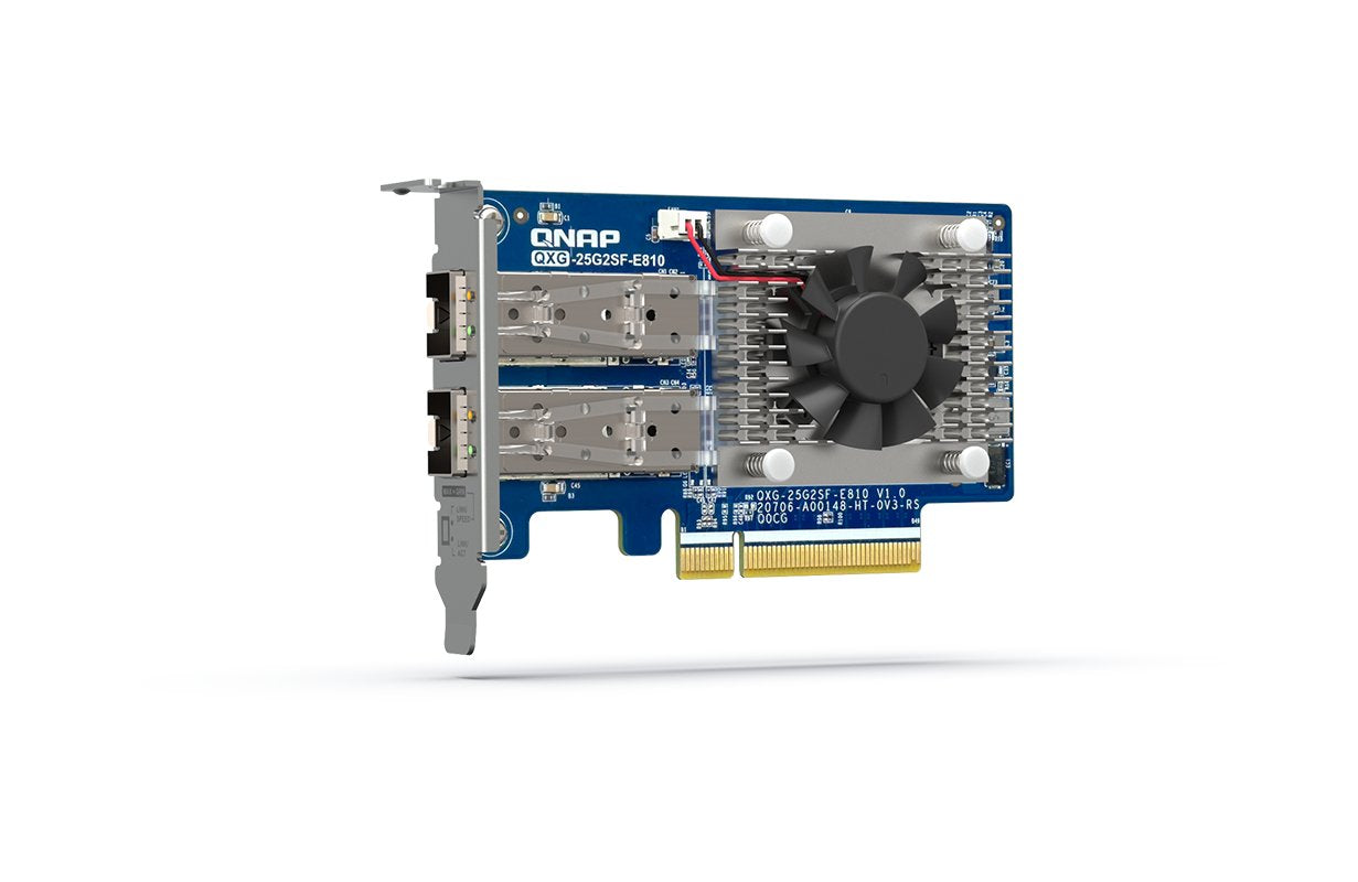 EAN 4711103084236 - QNAP QXG-25G2SF-E810 adaptador y tarjeta de red Interno Fibra 25000 Mbit/s imagen 1