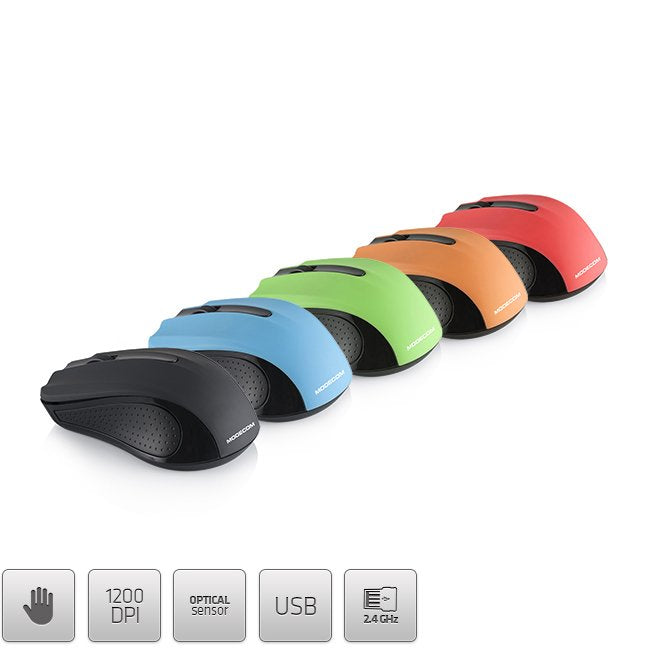 Modecom Mc-Wm9 Ratón Rf Inalámbrico Óptico 1200 Dpi Ambidextro