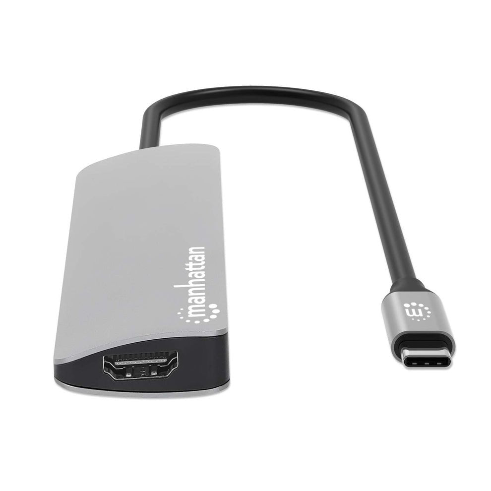 Manhattan Usb-C Pd A Hdmi 7-In-1 4k Dockingmation Gris