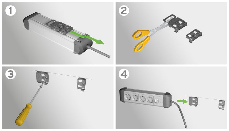 EAN 4007123677375 - Brennenstuhl 1391030400 base múltiple 1,8 m 4 salidas AC Interior Negro, Plata imagen 5