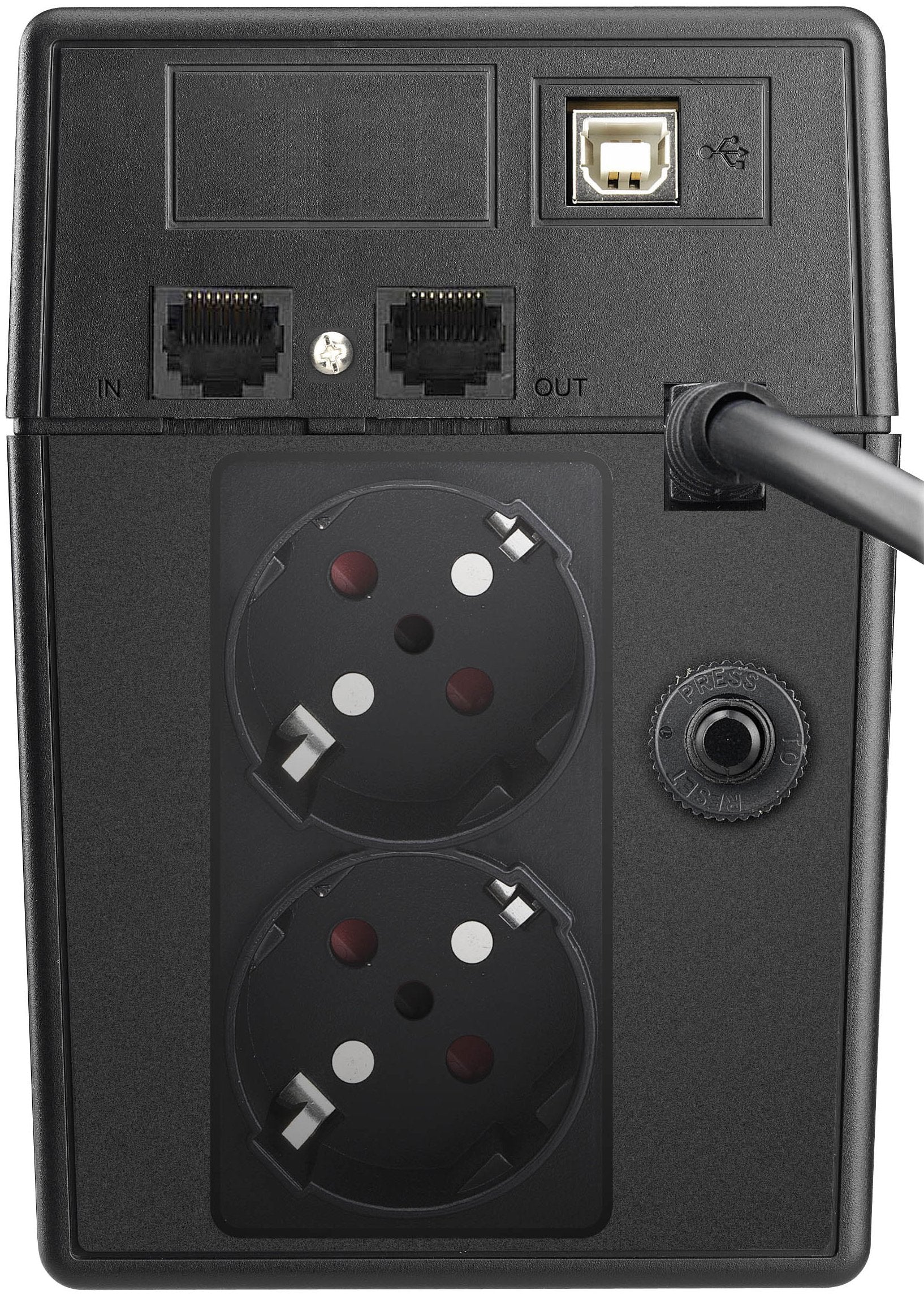 Bluewalker Vi 600 Sw Línea Interactiva 0,6 Kva 360 W 2 Salidas Ac, Ups Negro, Línea Interactiva, 0,6 Kva, 360 W, 162 V, 290 V, 220 V