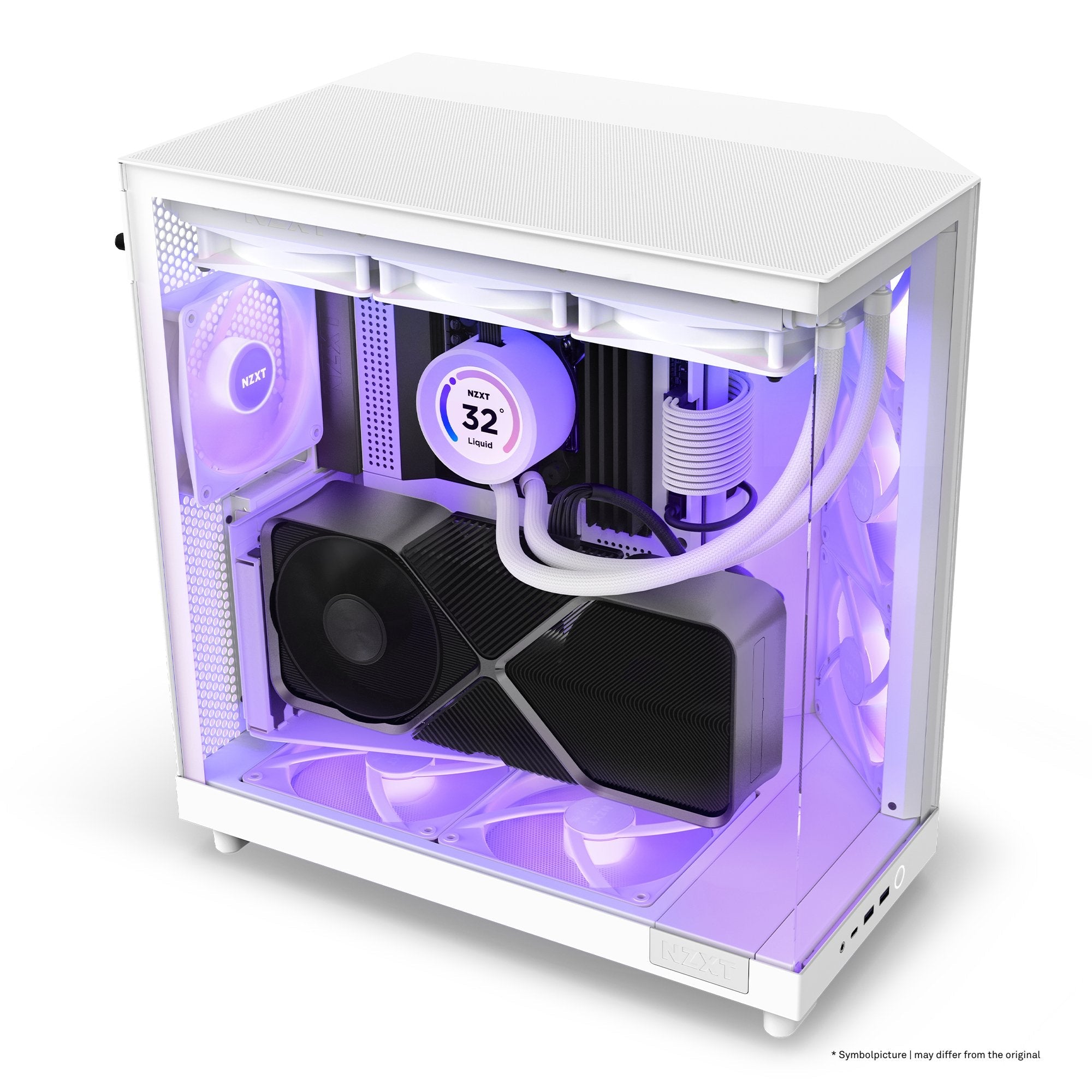 EAN 5056547204062 - NZXT H6 Flow RGB Midi Tower Blanco imagen 15