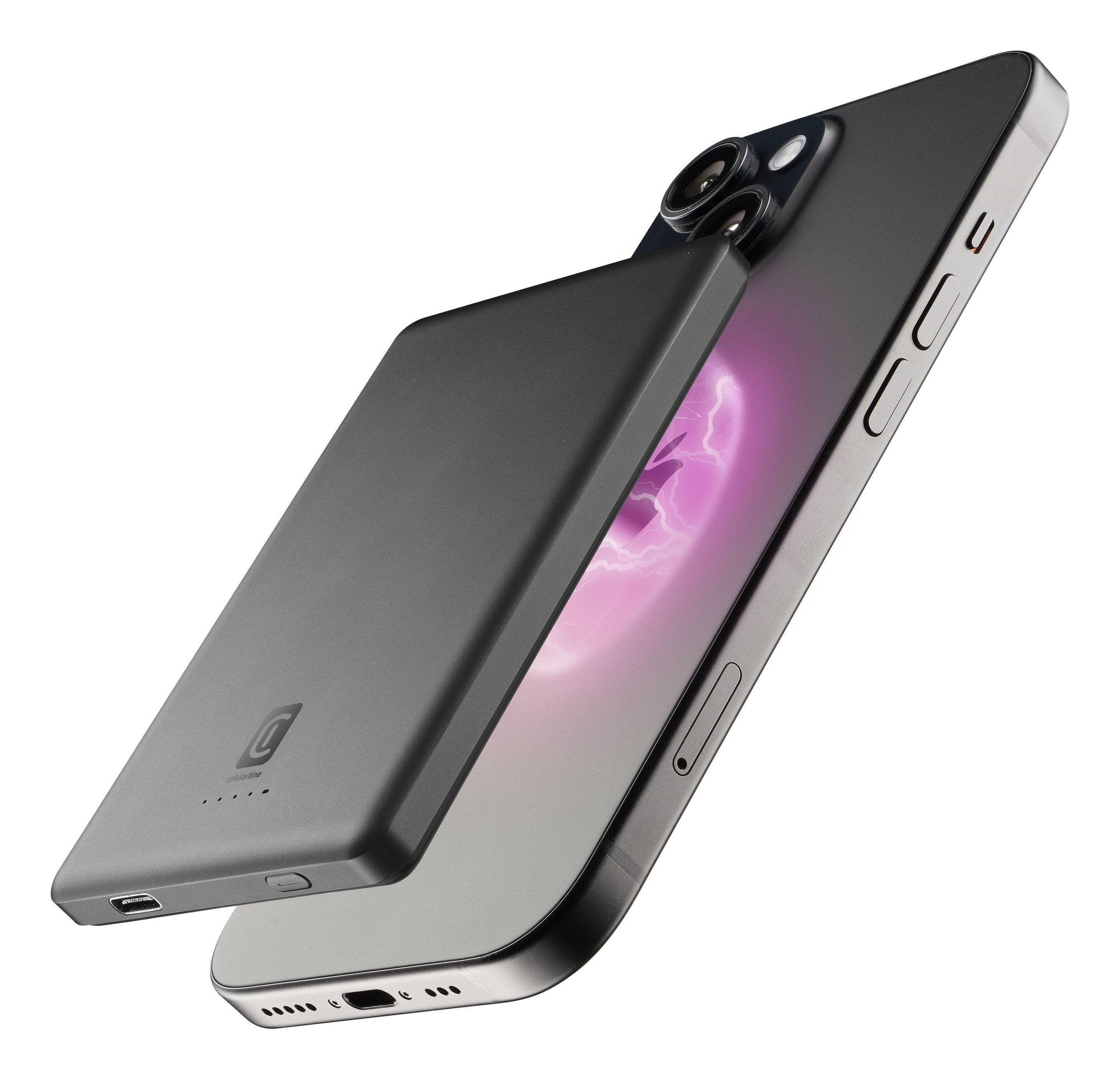 Cellularline Powerbank Iphone Mag Lite 5000mha Magsafe Gray