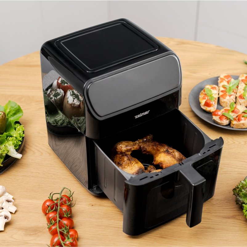 EAN 5908269356959 - Zelmer ZAF6500 freidora Sencillo 6,5 L 1500 W Freidora de aire caliente Negro imagen 4