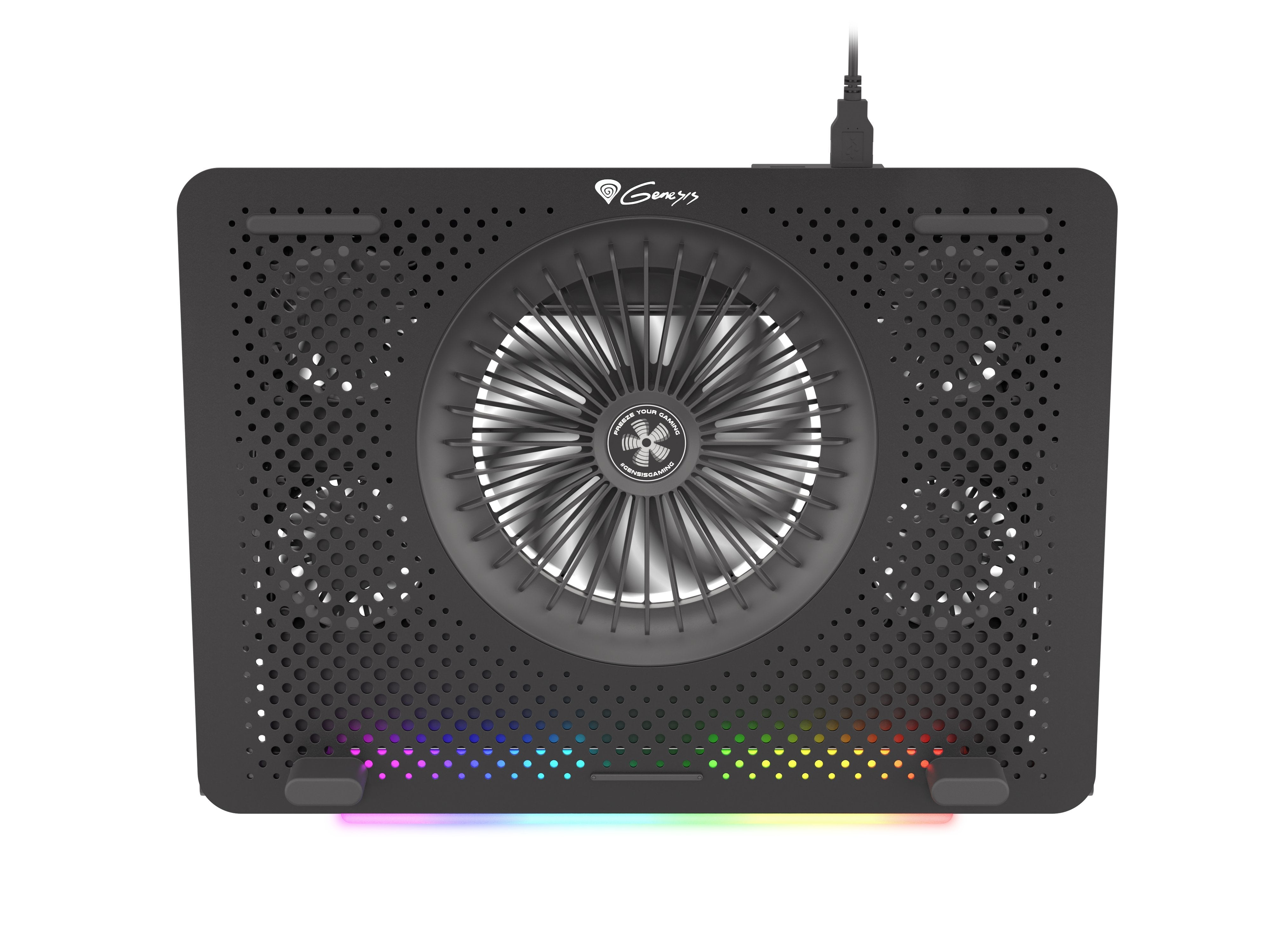 Base Refrigeradora Genesis Oxid 450 Rgb Para Portatil Hasta 15.6"