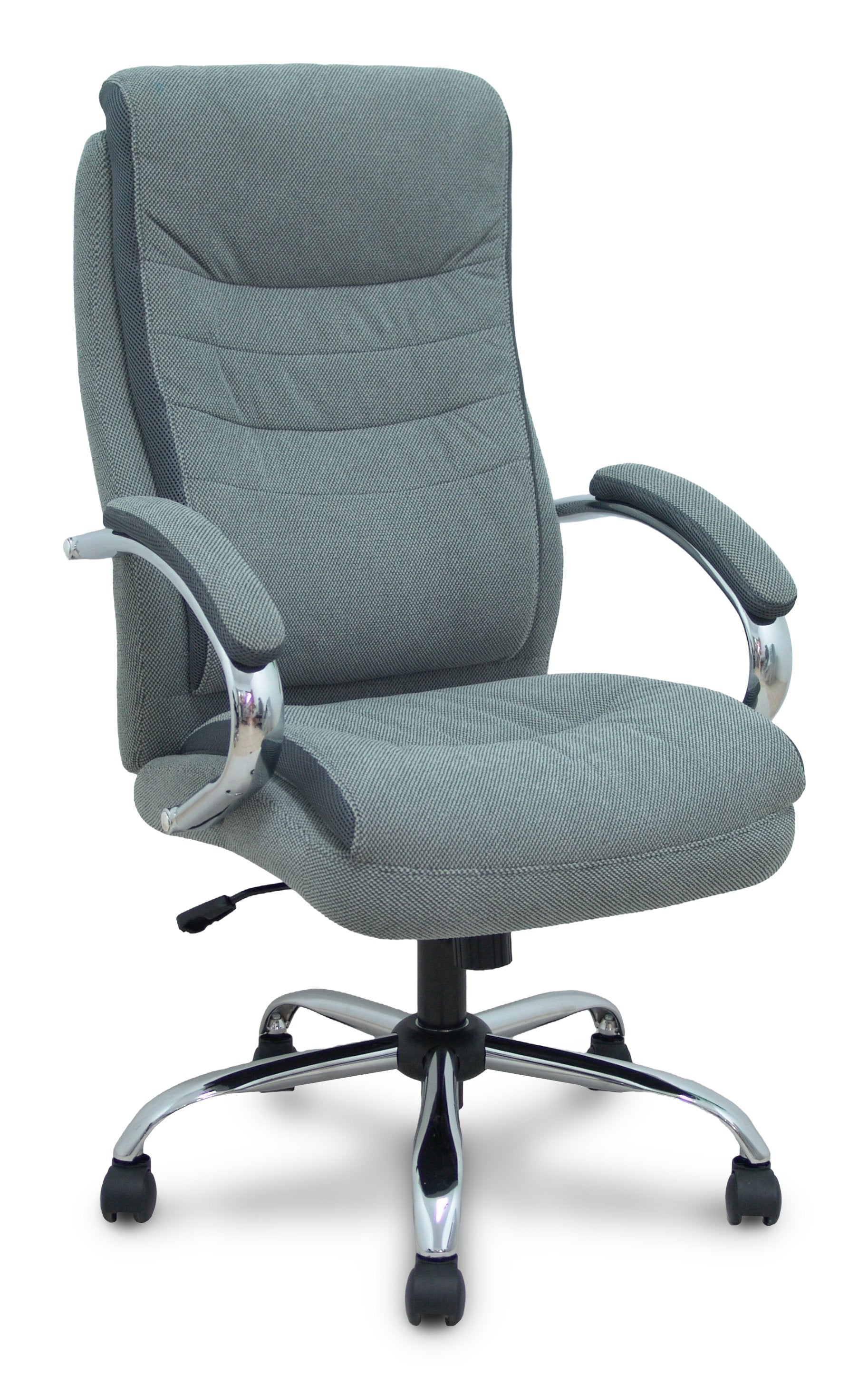 Piqueras Y Crespo Forol Sillon Opti533 Basculante Tapizado Tela Color Gris Base Cromo Ruedas Nailon