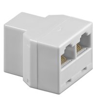 Goobay Rj-45 Adapter 2x Rj-45 Blanco