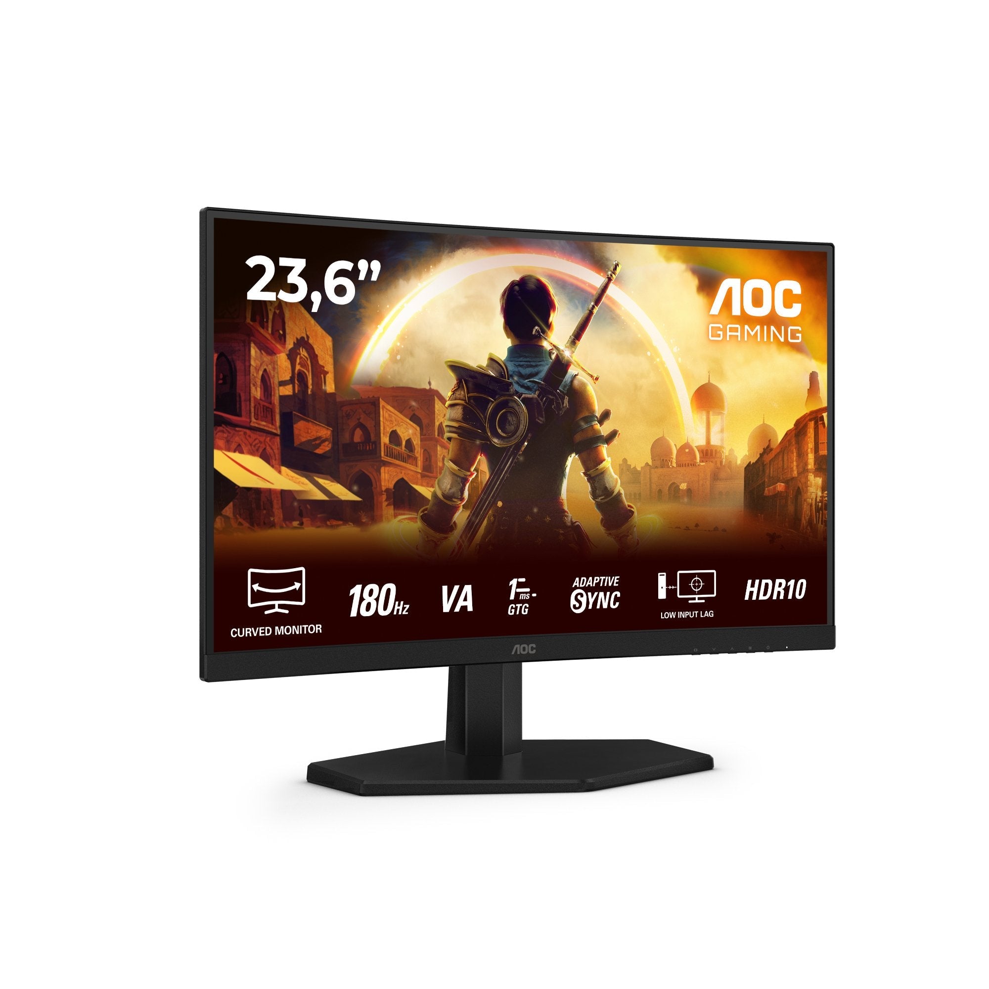 Monitor Aoc G4 C24g42e (23.6") 1920 X 1080 Pixeles Full Hd Led Negro, Rojo