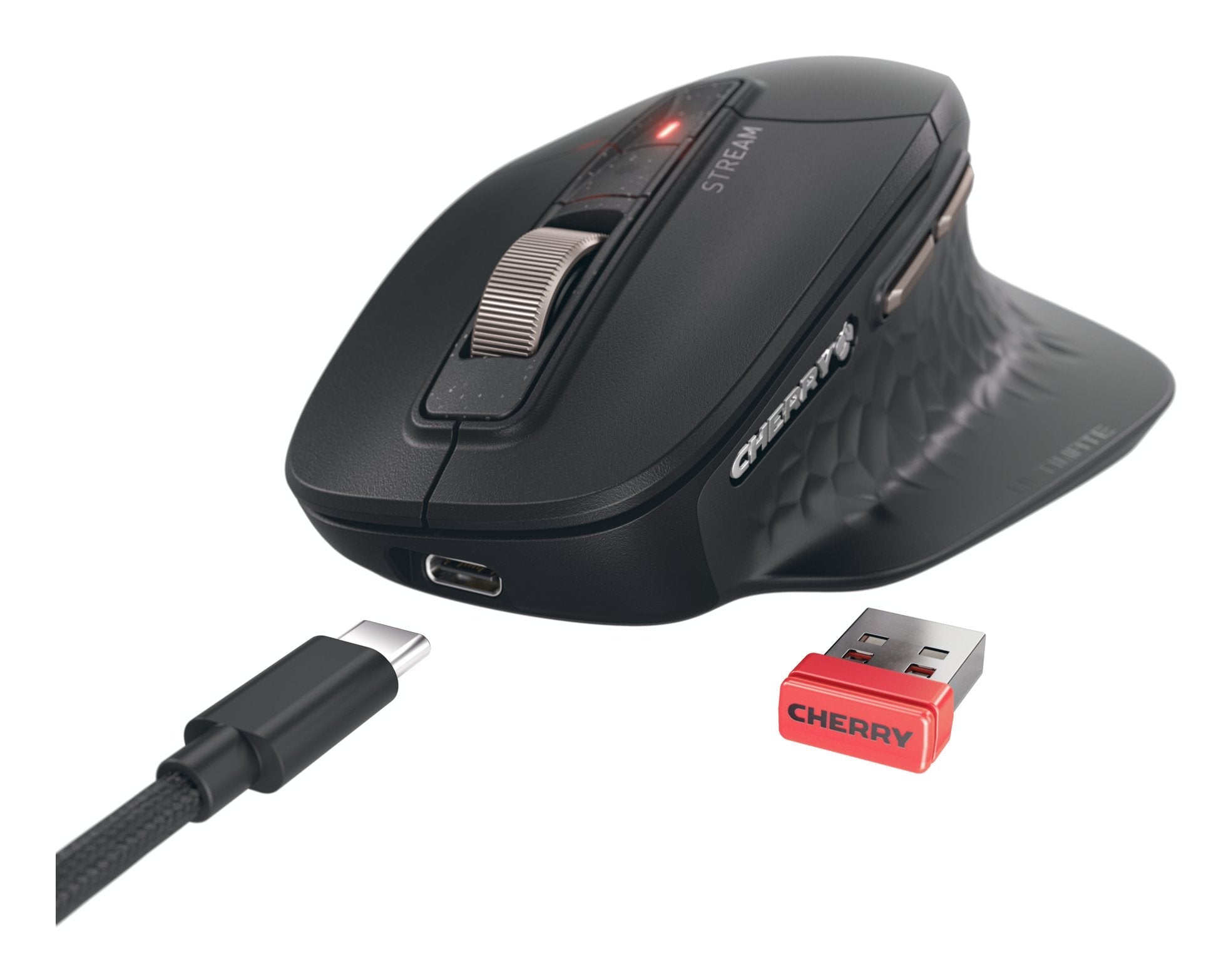 Cherry Stream Ultimate - Desktop Set - Wireless - Azerty - Black