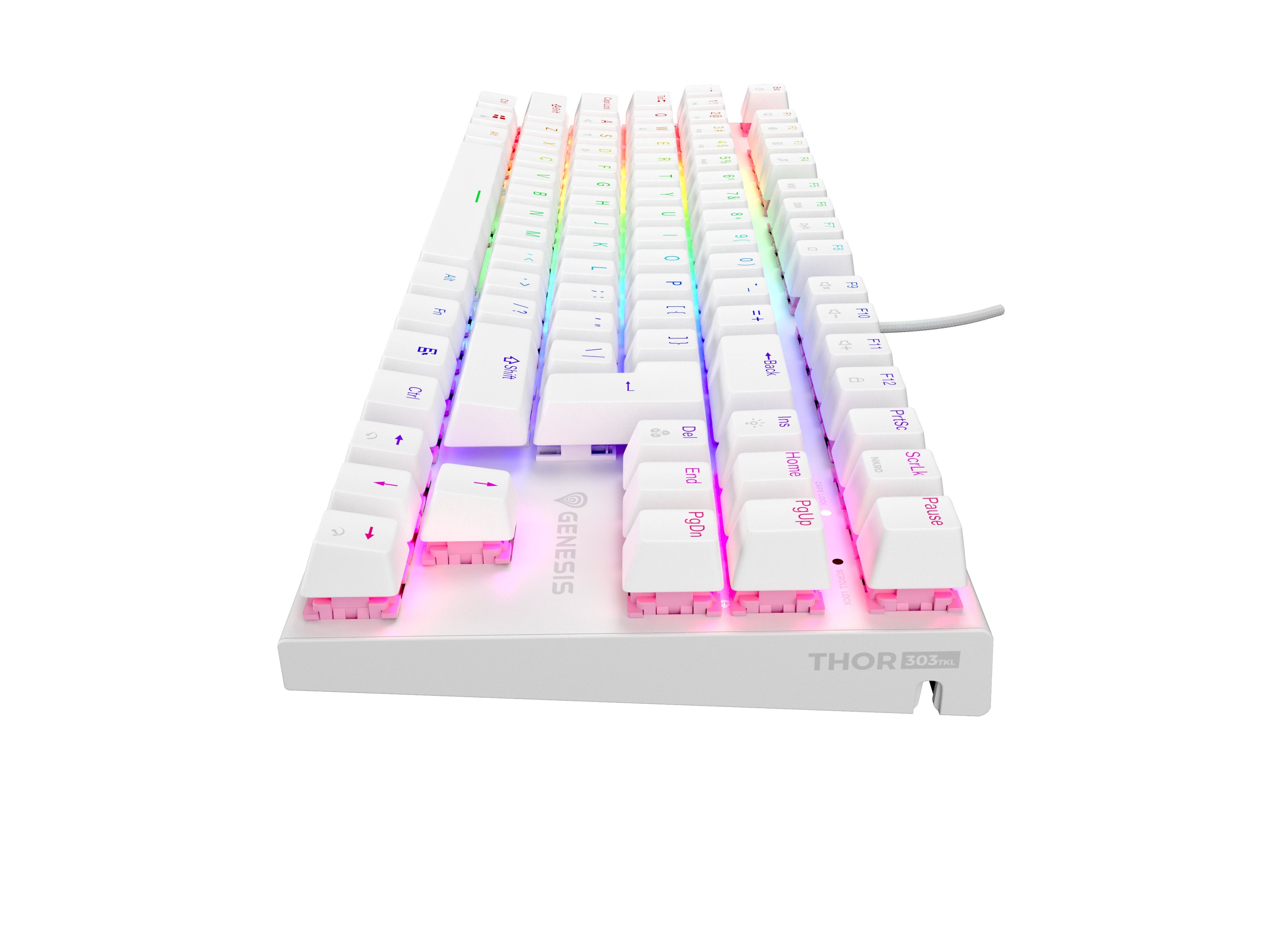 EAN 5901969443127 - GENESIS Thor 303 TKL teclado Juego USB QWERTY Internacional de EE.UU. Blanco imagen 2