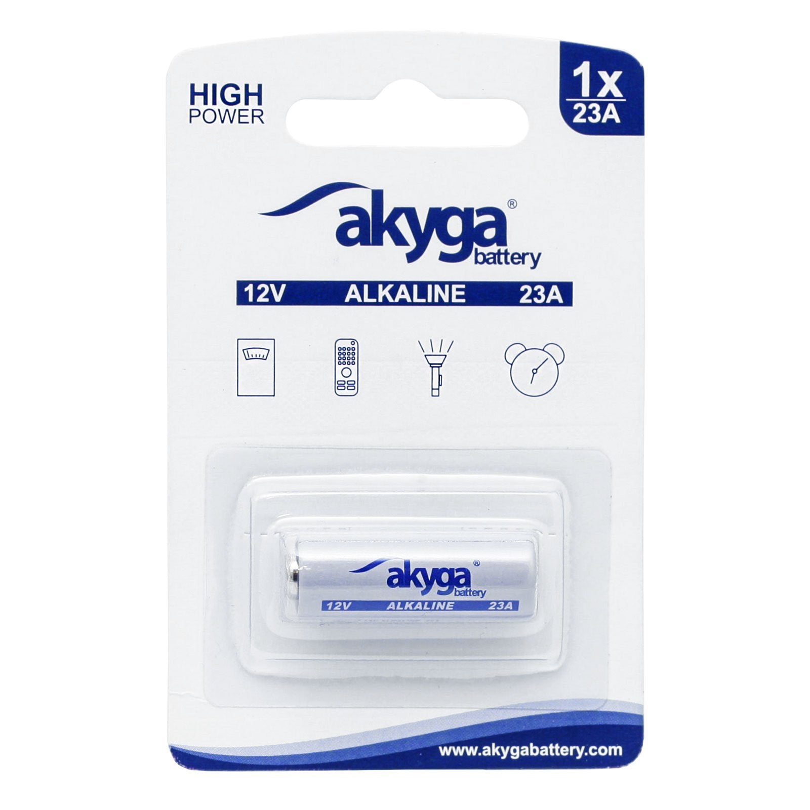 EAN 5906574243056 - Akyga AKY2101 pila doméstica Batería de un solo uso A23 Dióxido de manganeso y zinc (Zn/MnO2) imagen 1