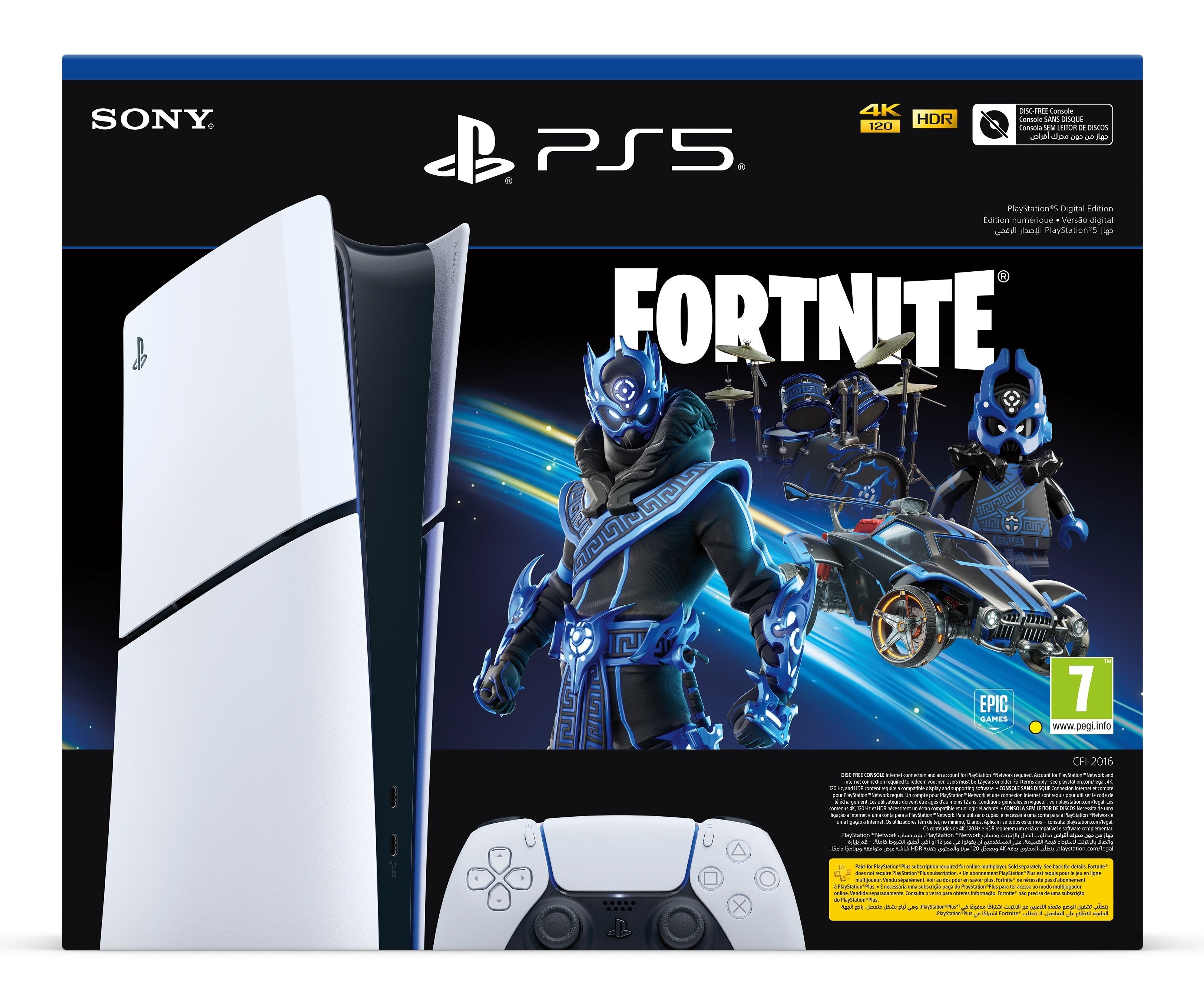 Sony Playstation 5 Slim Digital Edition 1tb + Fortnite - White