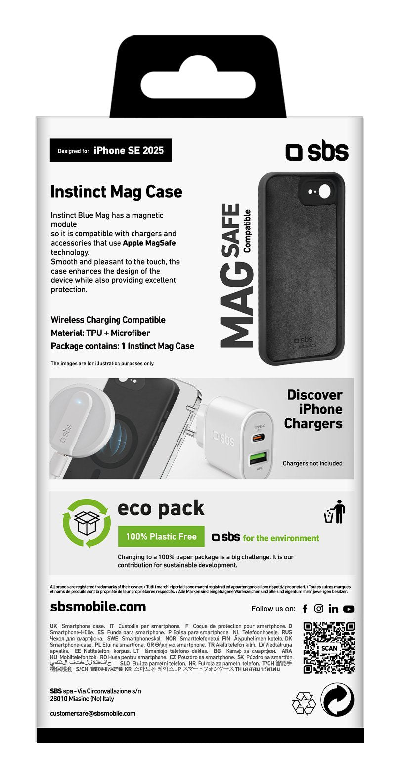 Sbs Inminct Funda Mit Magsafe Para Iphone 16e Negro