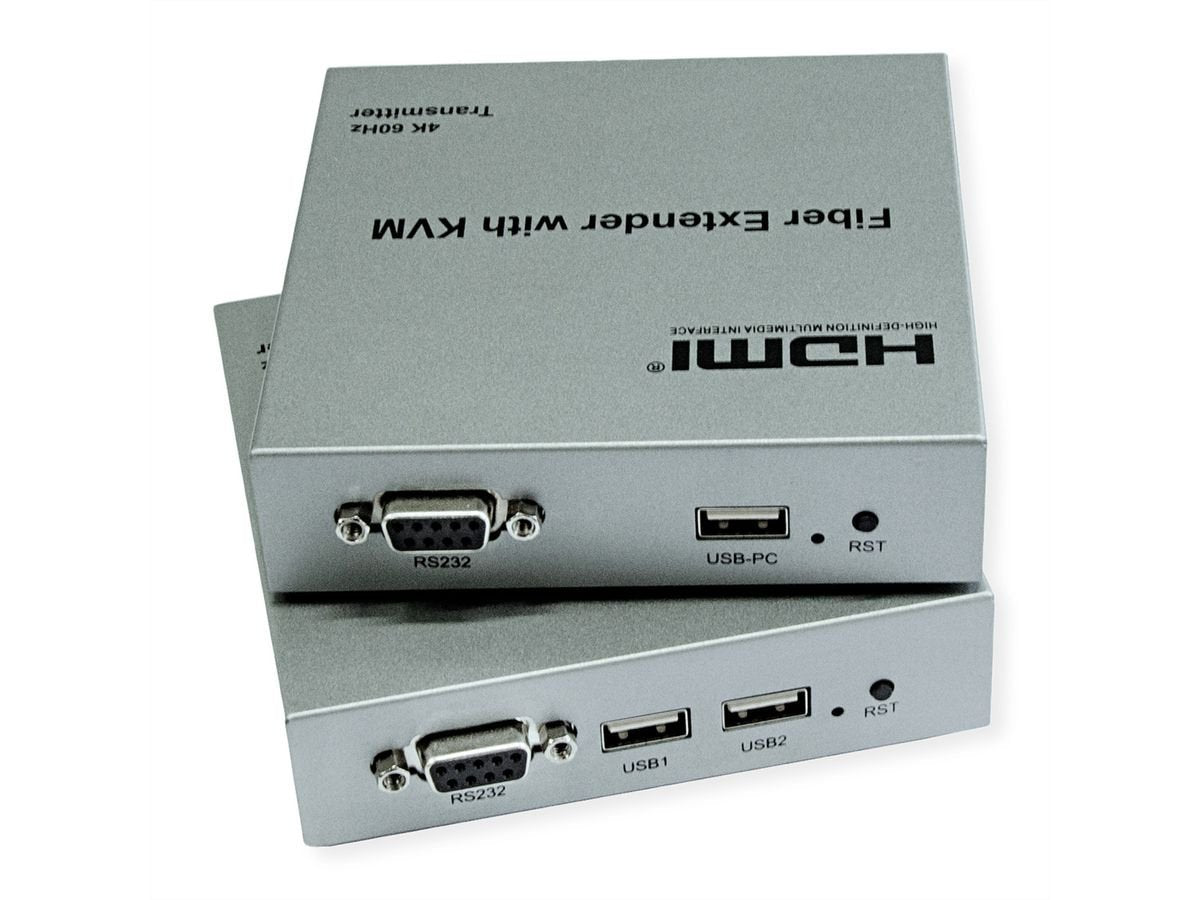 Roline Kvm Verlngerung Ber Lwl, Hdmi 4k, Usb, 20 Km