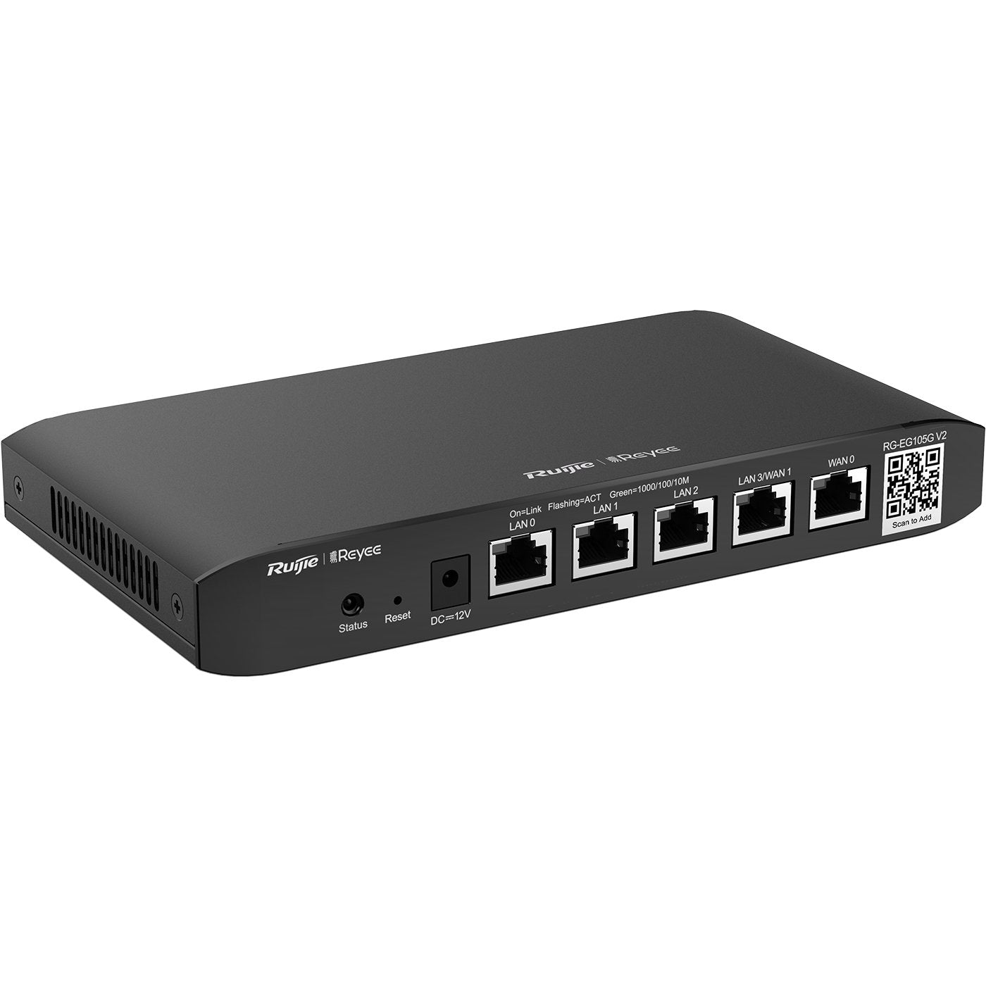 EAN 6971693271777 - Ruijie Networks RG-EG105G-V2 router Gigabit Ethernet Negro imagen 2