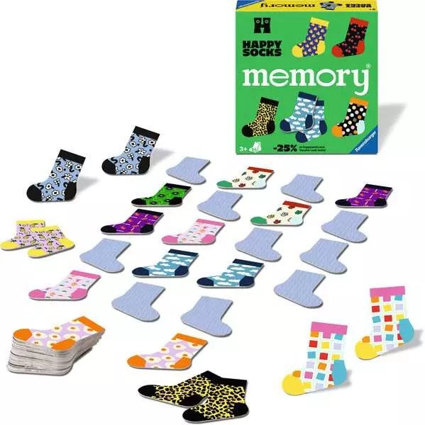 Ravensburger Memory Happy Socks, Memory Game 24702