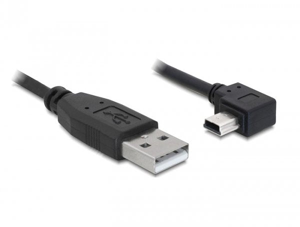 Delock Cable Usb 2.0-A Macho > Usb Mini-B 5pin Macho Angular 0,5 M