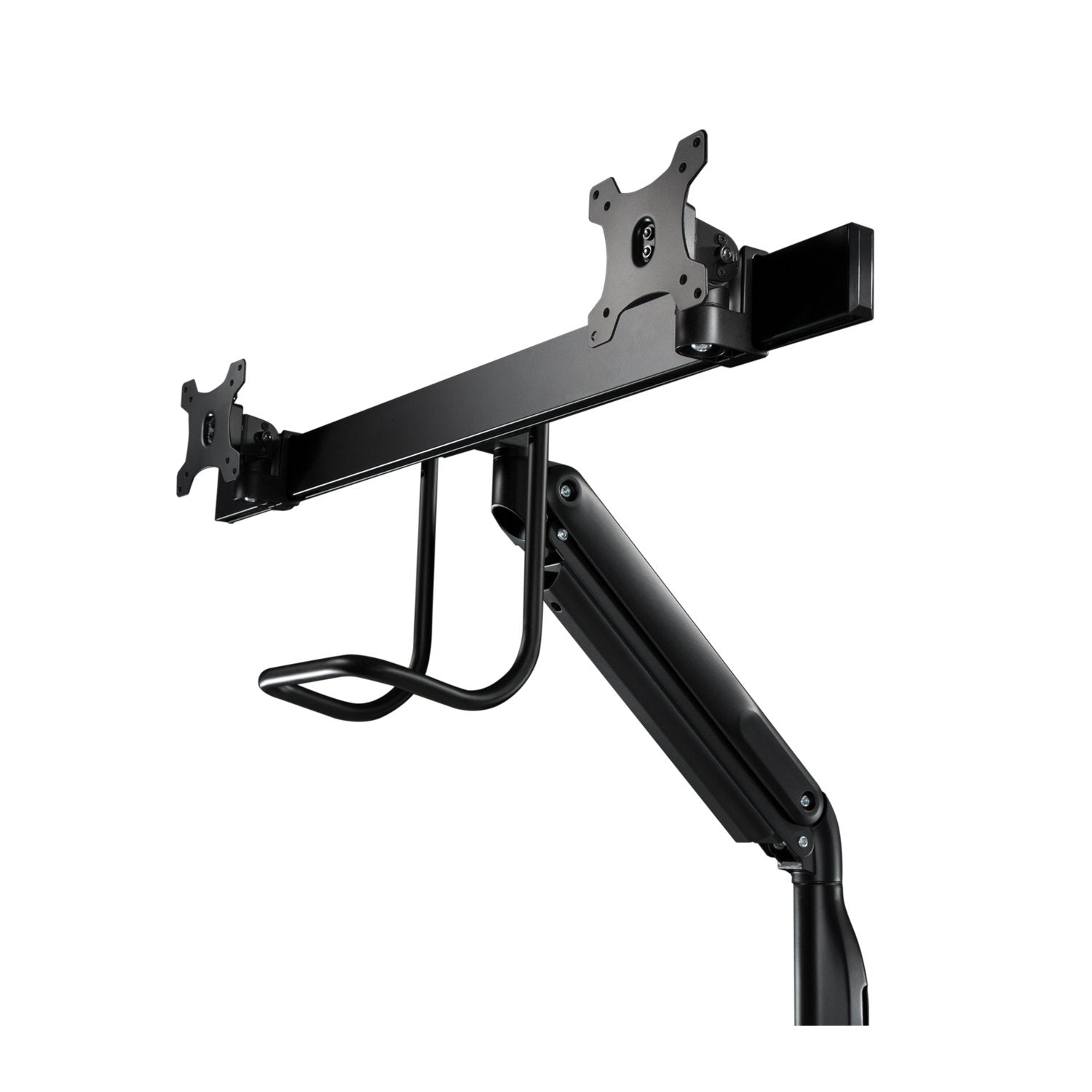 V7 Soporte Con Brazos Con Resorte De Gas De Alta Resistencia Para Dos Monitores