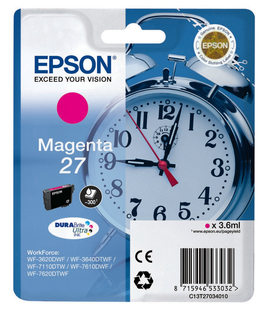 EAN 8715946533032 - Epson Alarm clock 27 DURABrite Ultra cartucho de tinta 1 pieza(s) Original imagen 1