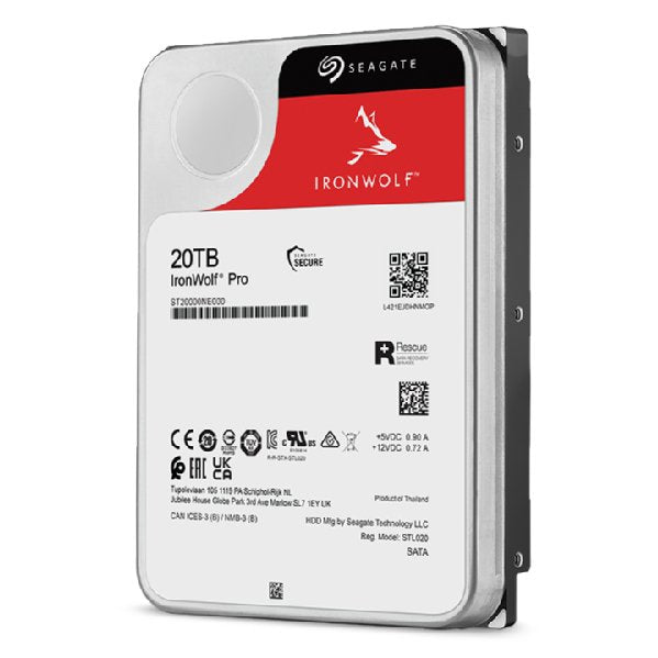 EAN 8719706432276 - Seagate IronWolf Pro ST20000NT001 disco duro interno 20 TB 7200 RPM 256 MB 3.5" imagen 5