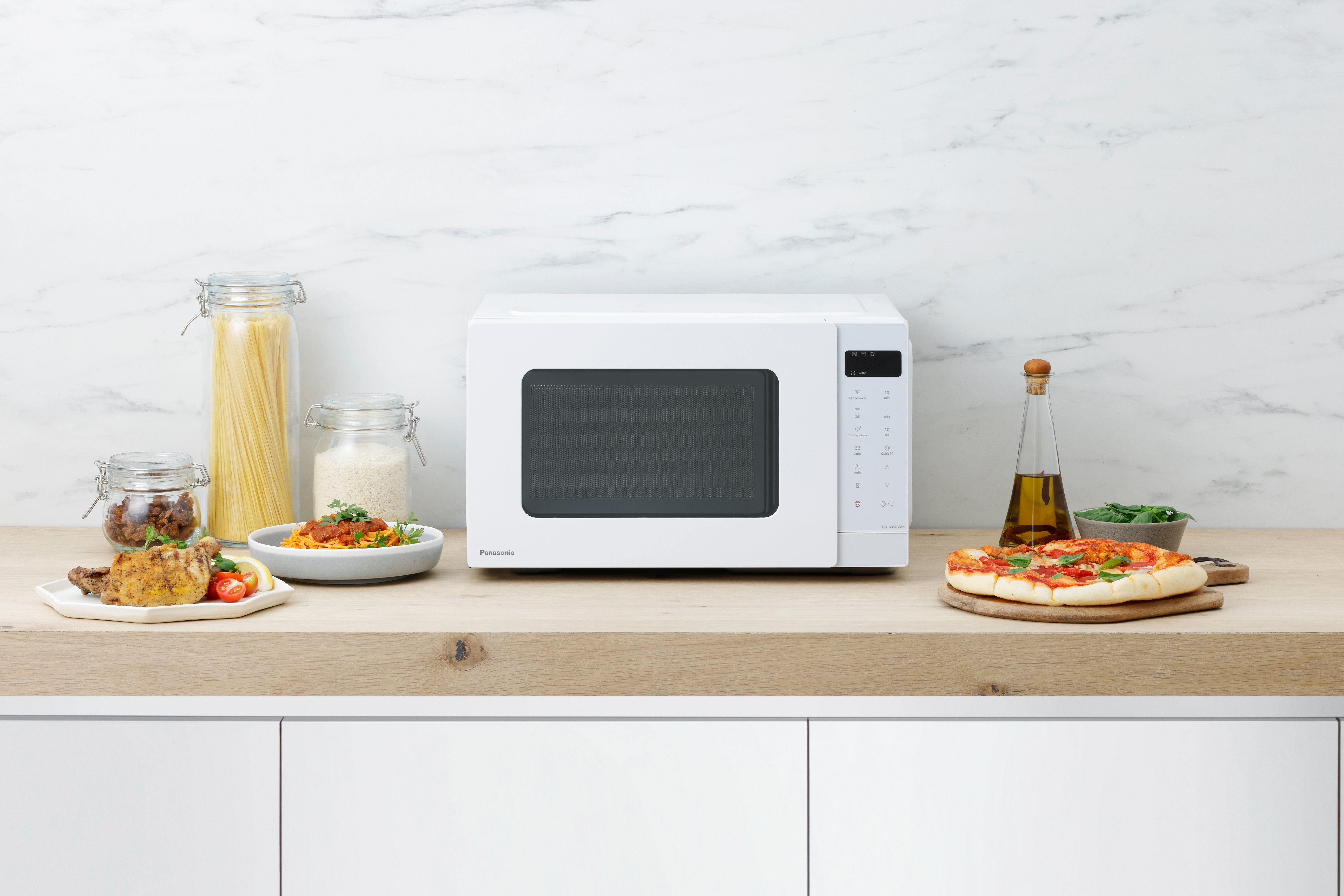 Panasonic Pan Nn-K35nw Mepg Mikrowelle Microondas 24 L 900 W Blanco