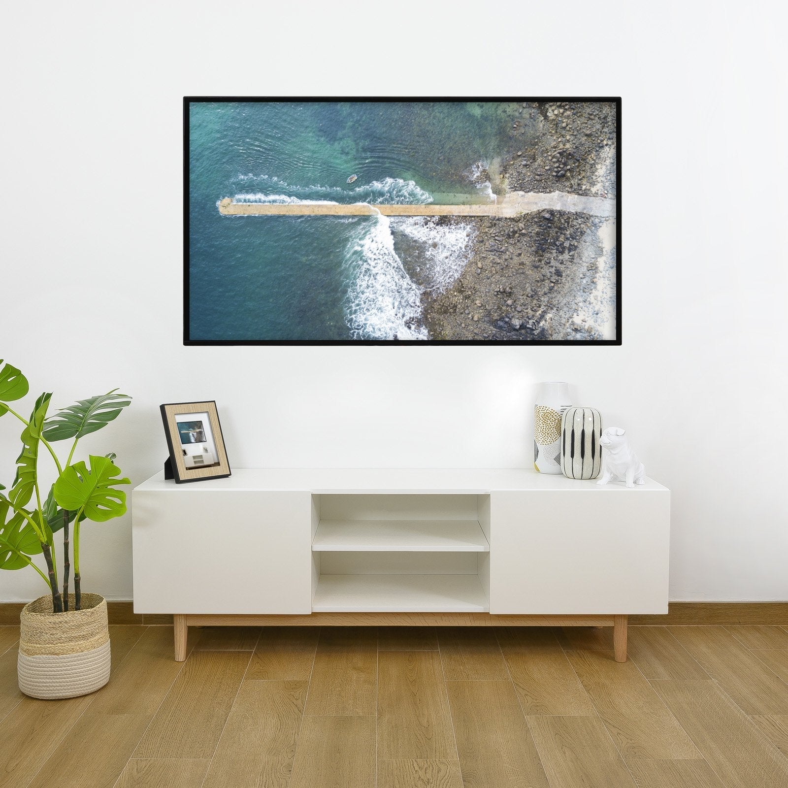 Tooq Soporte Fijo De Pared Para Tv De 37"-70" - Ultrafino - Peso Max 75kg - Vesa 600x400mm - Negro