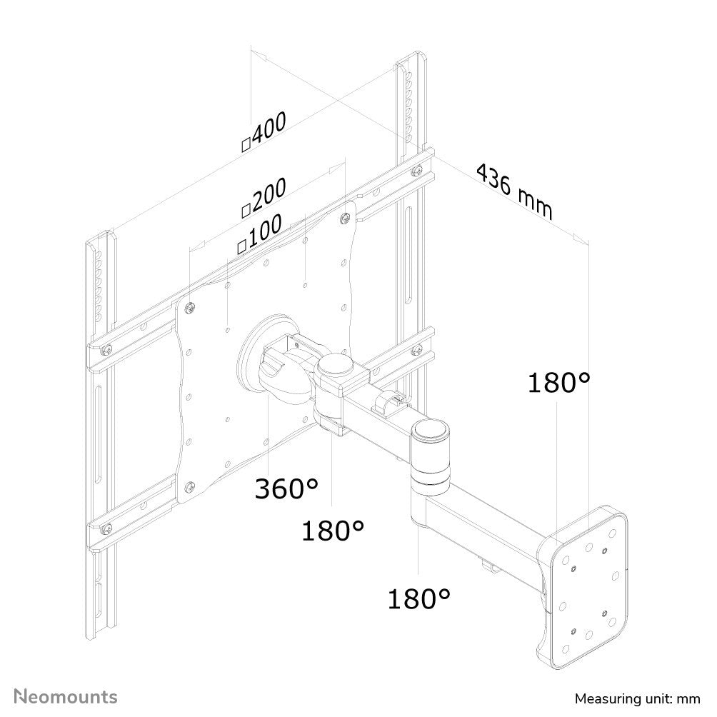 EAN 8717371442736 - Neomounts FPMA-W960 soporte para TV 132,1 cm (52") Negro imagen 6