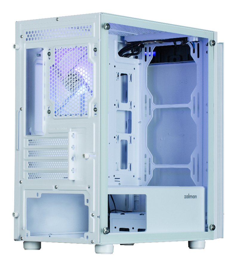 Caja Pc Zalman T4 Plus Matx 1 X Vent 120mm Argb 2xusb 3.0 Blanco S/N Fuente