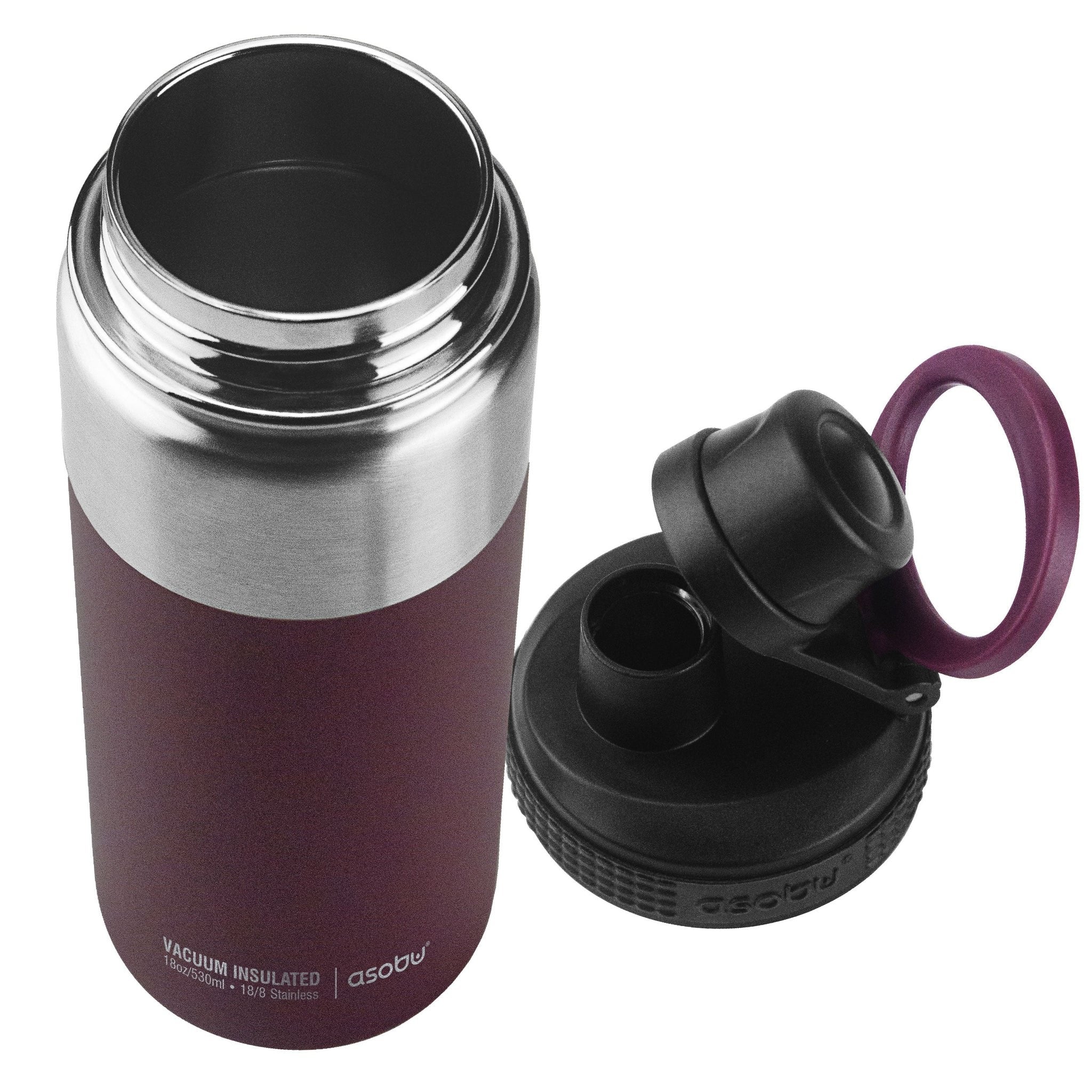 EAN 0842591039904 - Asobu Alpine Flask Senderismo 530 ml Acero inoxidable Borgoña imagen 2