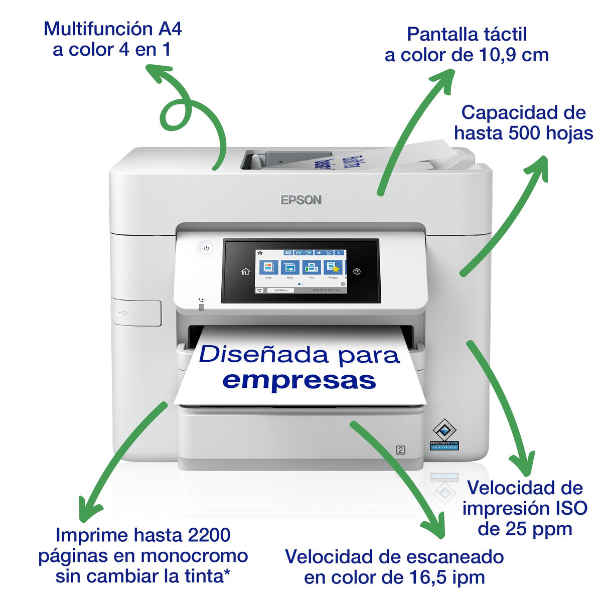EAN 8715946701554 - Epson WorkForce Pro WF-C4810DTWF Inyección de tinta A4 4800 x 2400 DPI 36 ppm Wifi imagen 9