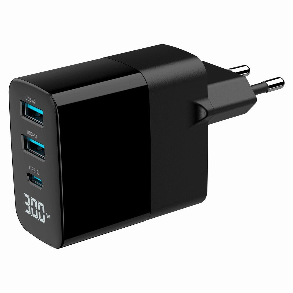 EAN 8716309129626 - Gembird TA-UC-PDQC30LCD-BK-02 cargador de dispositivo móvil Universal Negro Corriente alterna Carga rápid imagen 1