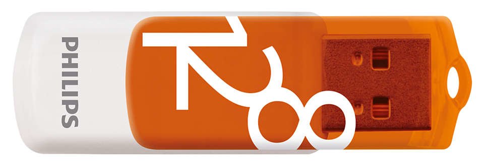 Pendrive Philips Usb 2.0 128gb Vivid Edition Orange