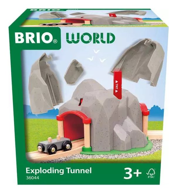 Brio World Túnel Del Mundo Con Función De Voladura, Tren 63604400