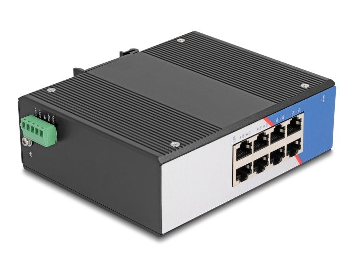 Industrie Gigabit Ethernet Switch 8 Port Rj45 Für Hutschiene