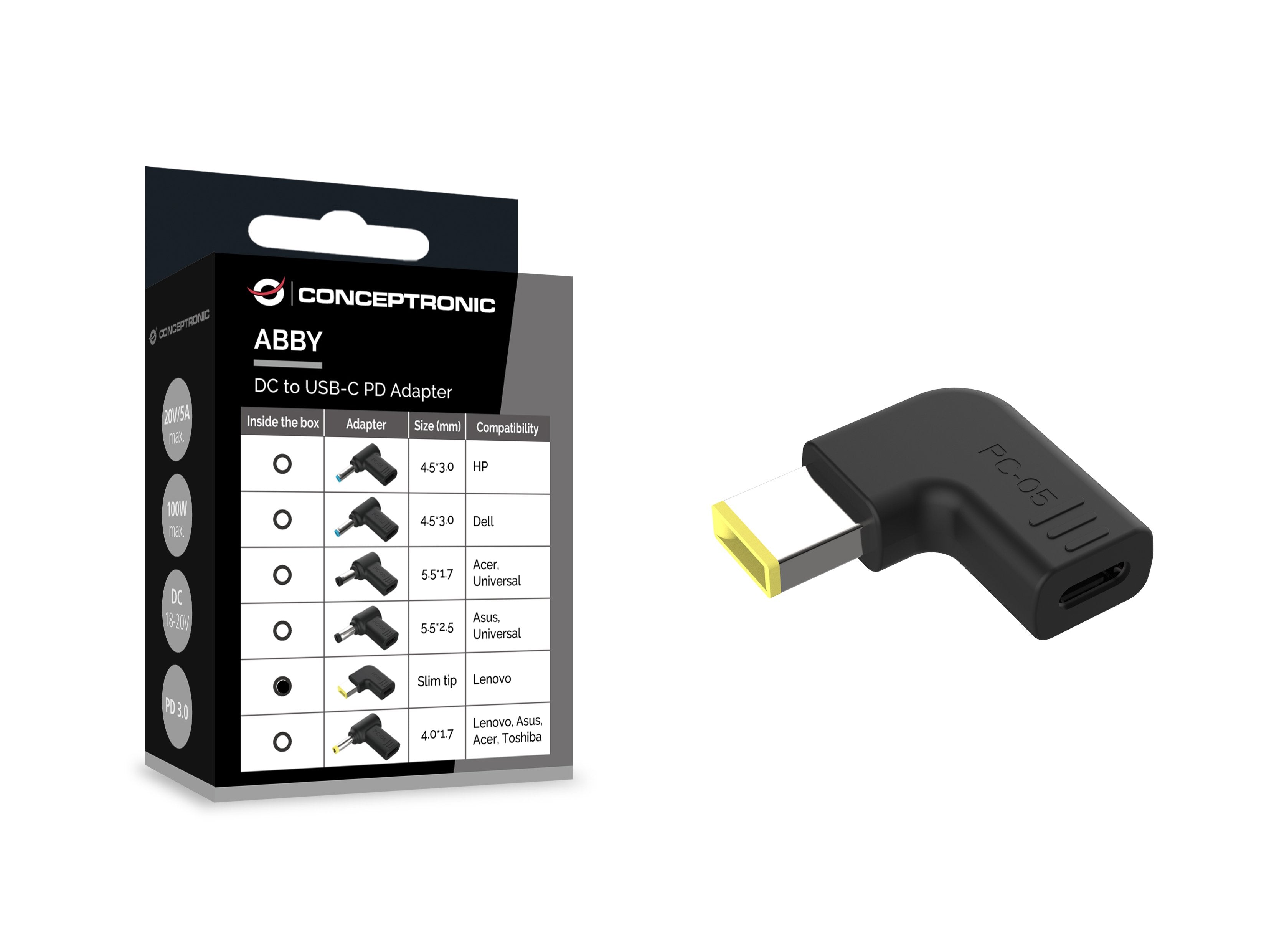 EAN 4015867237762 - Conceptronic ABBY15PC05 accesorio para portatil Clavija de adaptador de corriente para ordenador portátil imagen 3