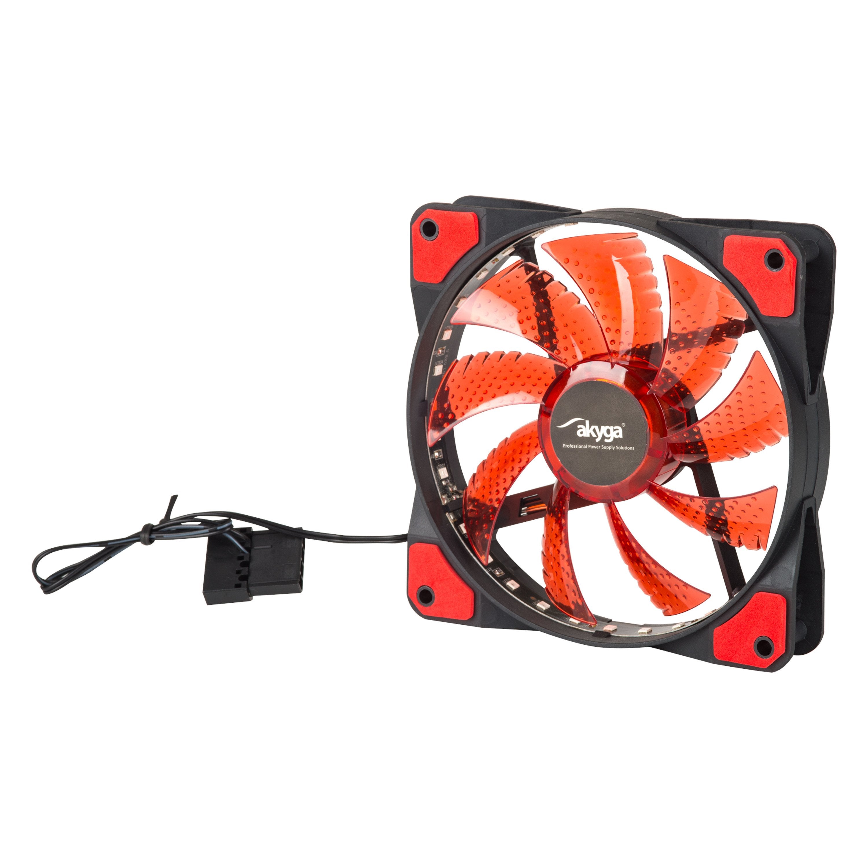 EAN 5901720136114 - Akyga AW-12E-BR sistema de refrigeración para ordenador Carcasa del ordenador Ventilador 12 cm Negro imagen 2