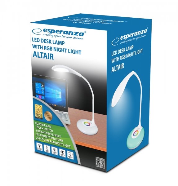 EAN 5901299942321 - Esperanza ELD102 lámpara de mesa Bombilla(s) no reemplazable(s) 3 W LED Blanco imagen 5