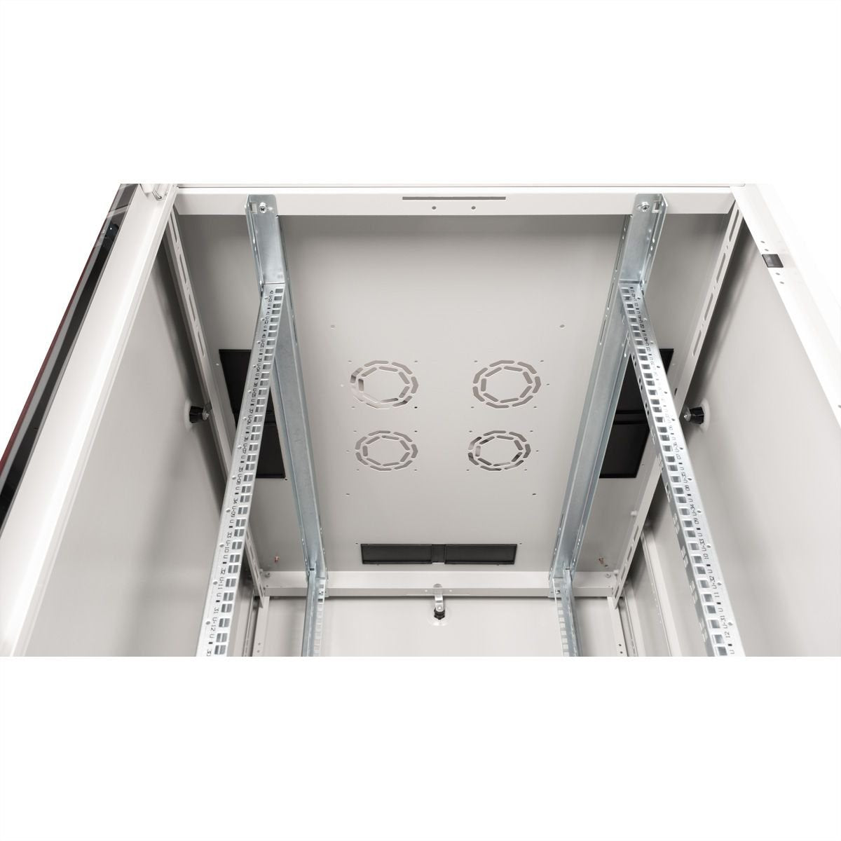 Roline 19-Zoll Netzwerkschrank Basic 42 He, 800x1000 Bxt Glastr Grau