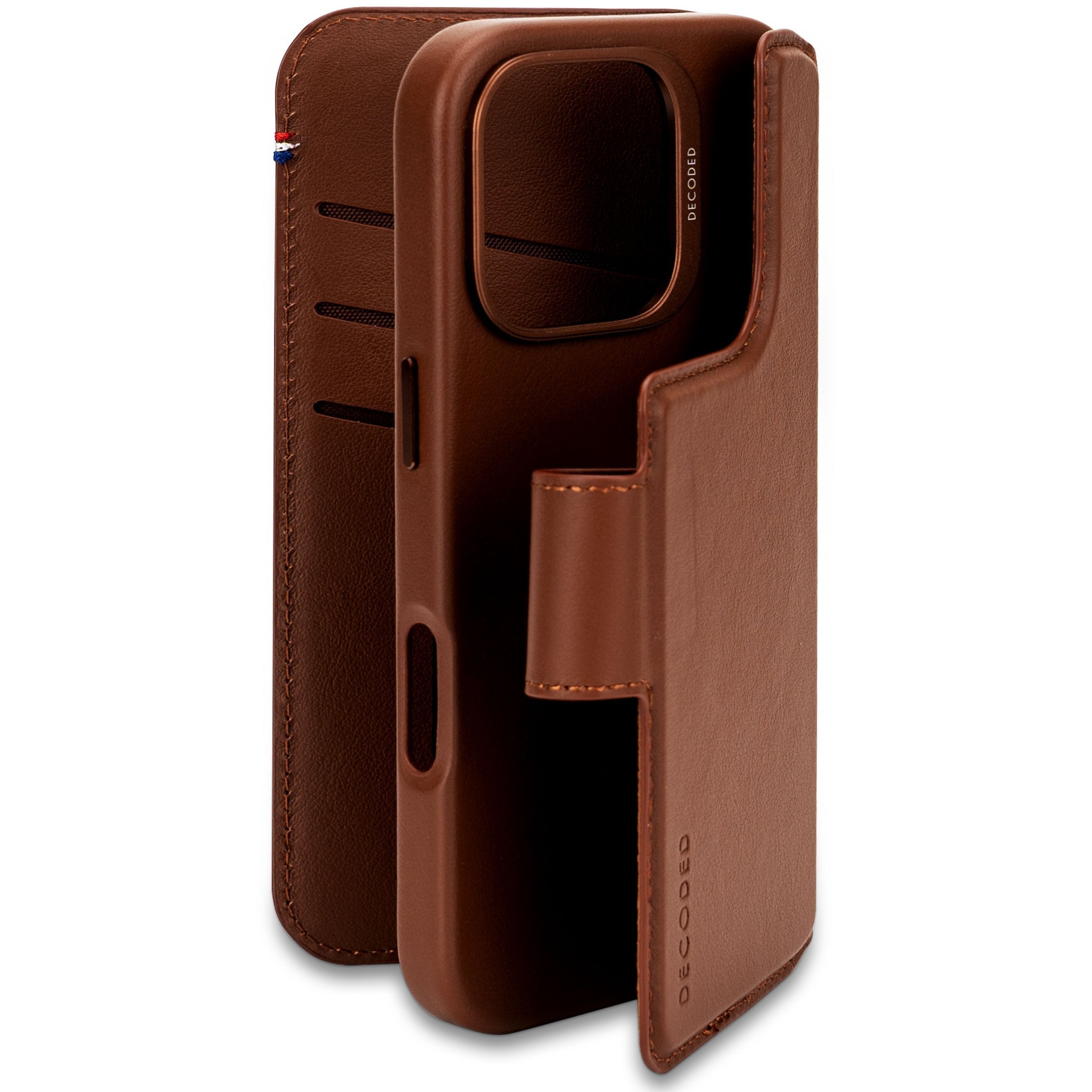 Decoded Leather Detachable Wallet Funda Para Iphone 16 Pro 16 Cm (6.3") Funda Cartera Marrón
