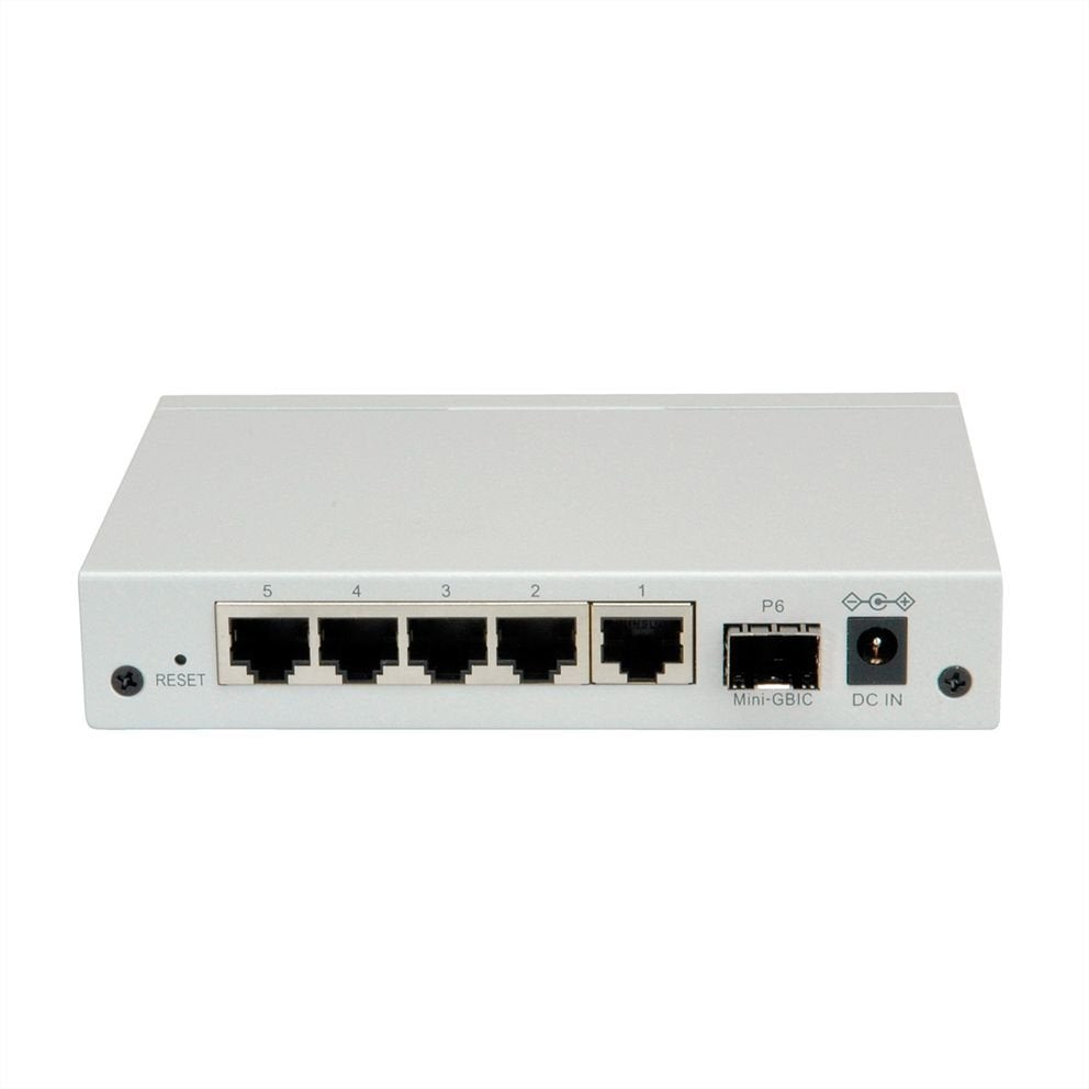 Roline Gigabit Ethernet Switch 6 Ports (5x 10 100 1000 + 1x Sfp), Websmart