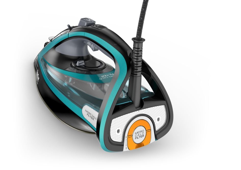 EAN 3121040071441 - Tefal Ultimate Pure FV9844 Plancha vapor-seco Suela Durilium Autoclean 3200 W Negro, Azul imagen 7