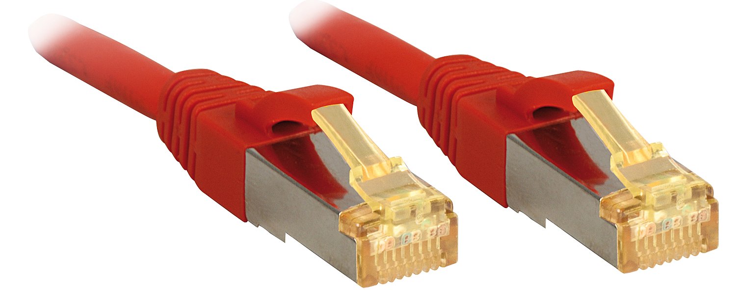 Lindy Cable De Red Cat6a S/Ftp Lsoh Cat7 Rohcable Rojo 1.00m