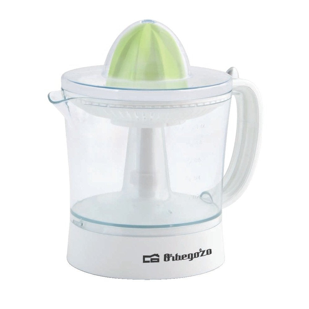 EAN 8436044535833 - Orbegozo EP 2210 prensa de cítricos eléctricos 1 L 25 W Verde, Transparente, Blanco imagen 1