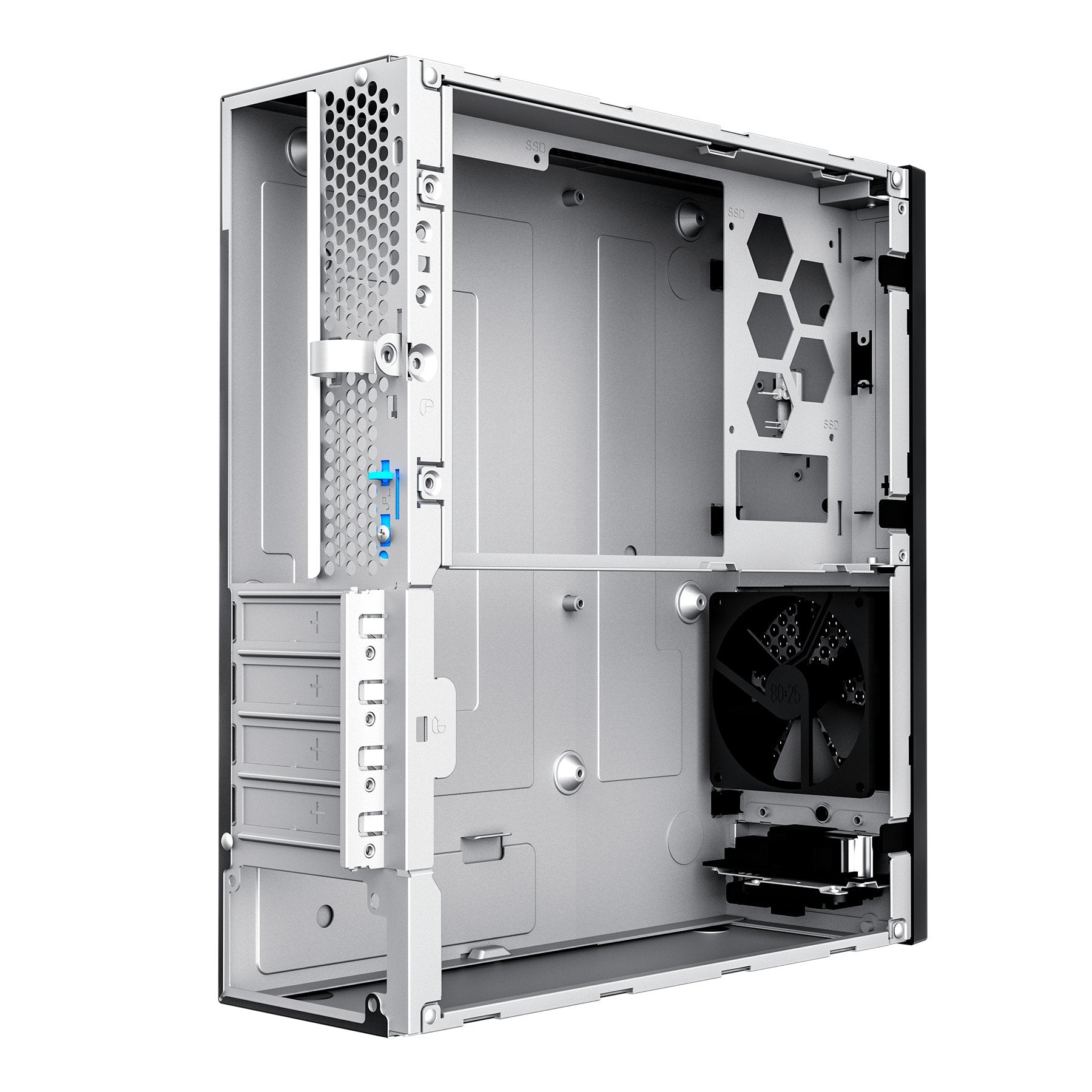 Caja Pc Unykach Uk3006 Slim Microatx Con Fuente De Alimentacion 150w - Tamaño Disco Soportado 2.5" - Usb-A 2.0/3., Usb-C Y