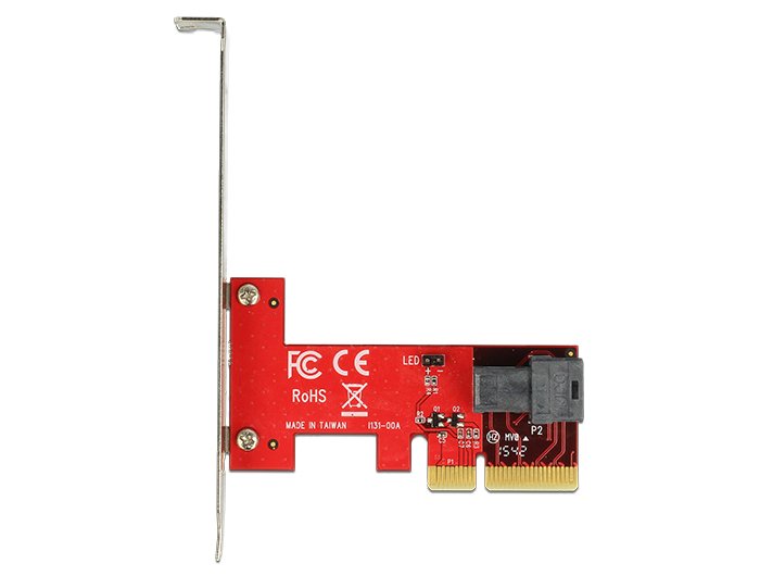 Delock Tarjeta Pci Express X4 1 X Sff-8643 Nvme Interna - Bajo Perfil