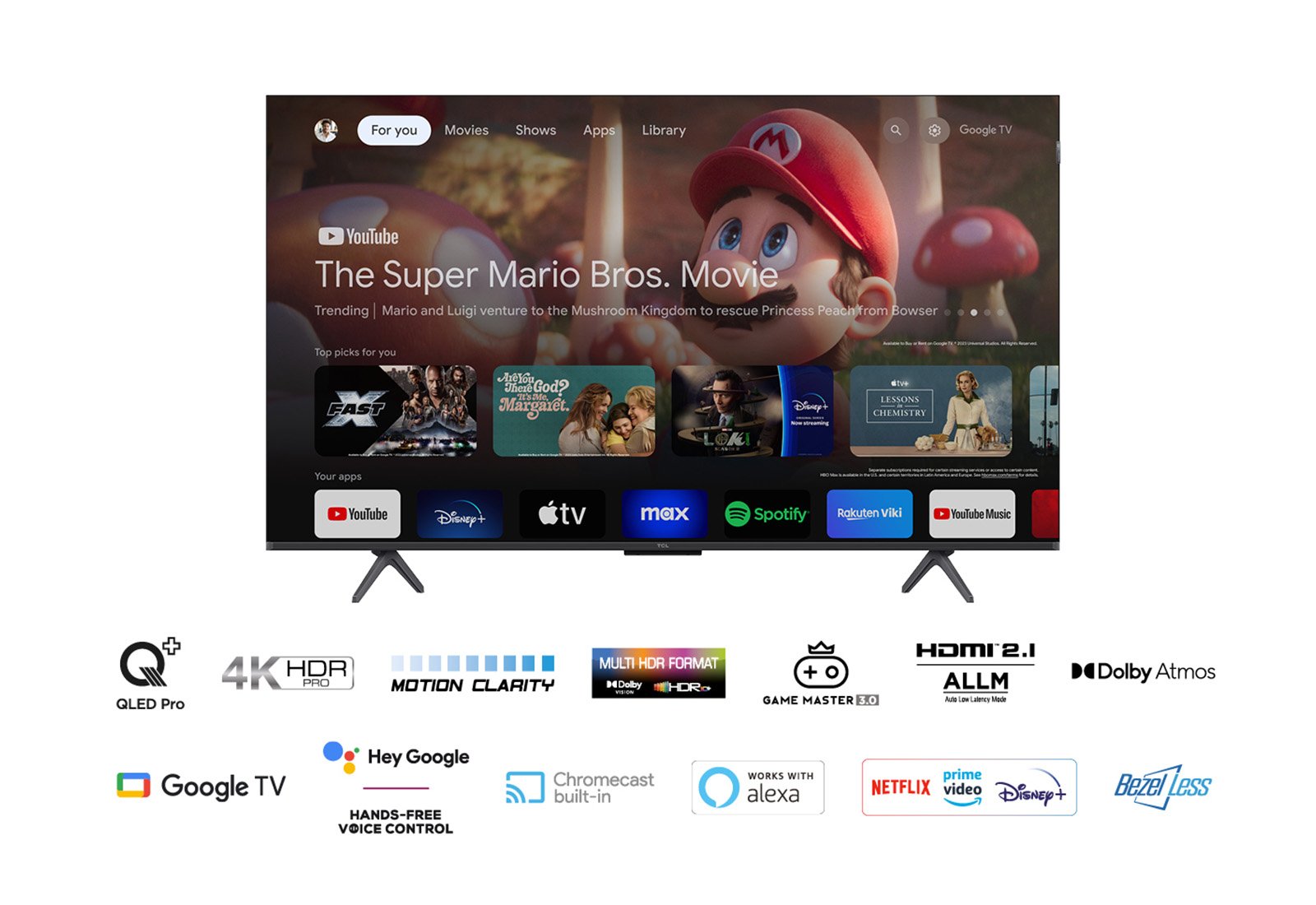 Televisor Tcl Qled 50c655 50' Ultra Hd 4k Smart Tv Wifi