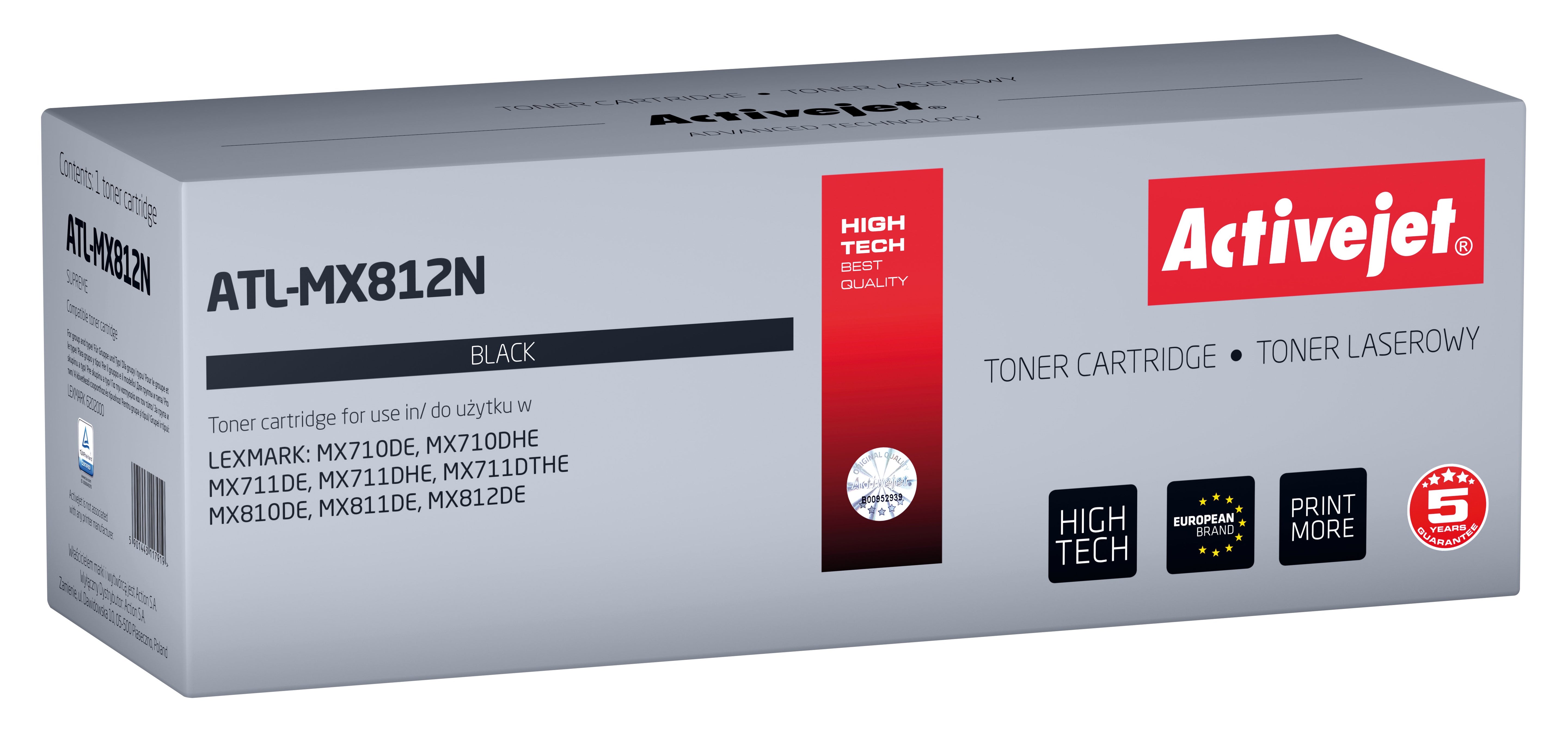 EAN 5901443117919 - Activejet ATL-MX812N cartucho de tóner 1 pieza(s) Compatible imagen 1