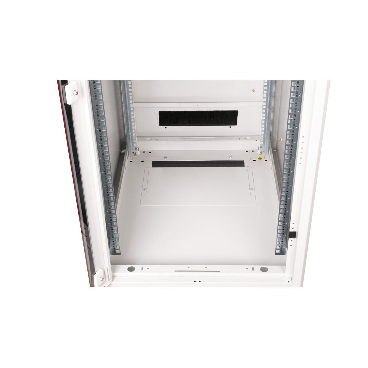 Roline 19-Zoll Netzwerkschrank Pro 42 He, 600x800 Bxt Glastr Grau