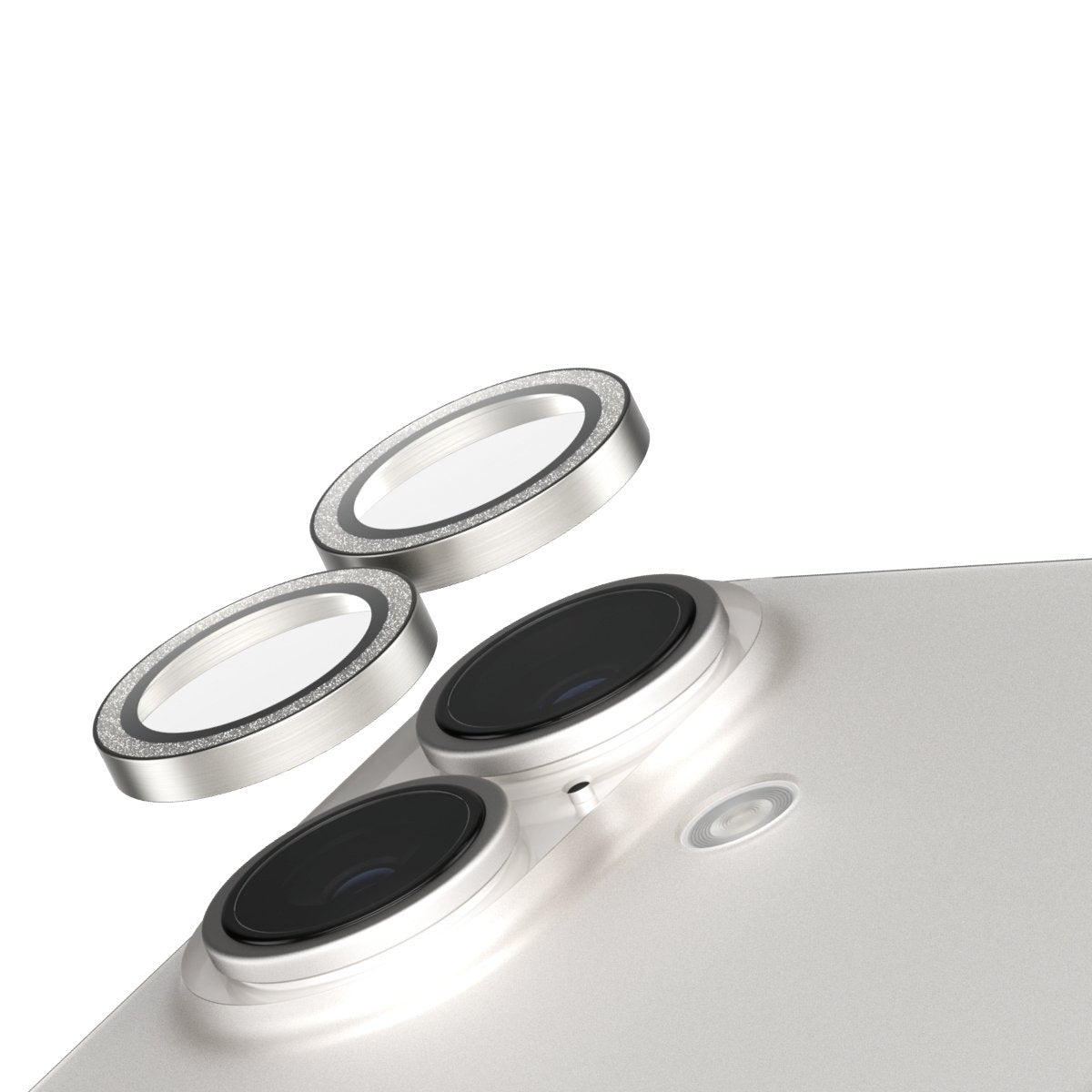 EAN 5715685003066 - PanzerGlass SAFE. by ® Camera Lens Protector Glitter Silver iPhone 16 | 16 Plus Protector de pantalla App imagen 1